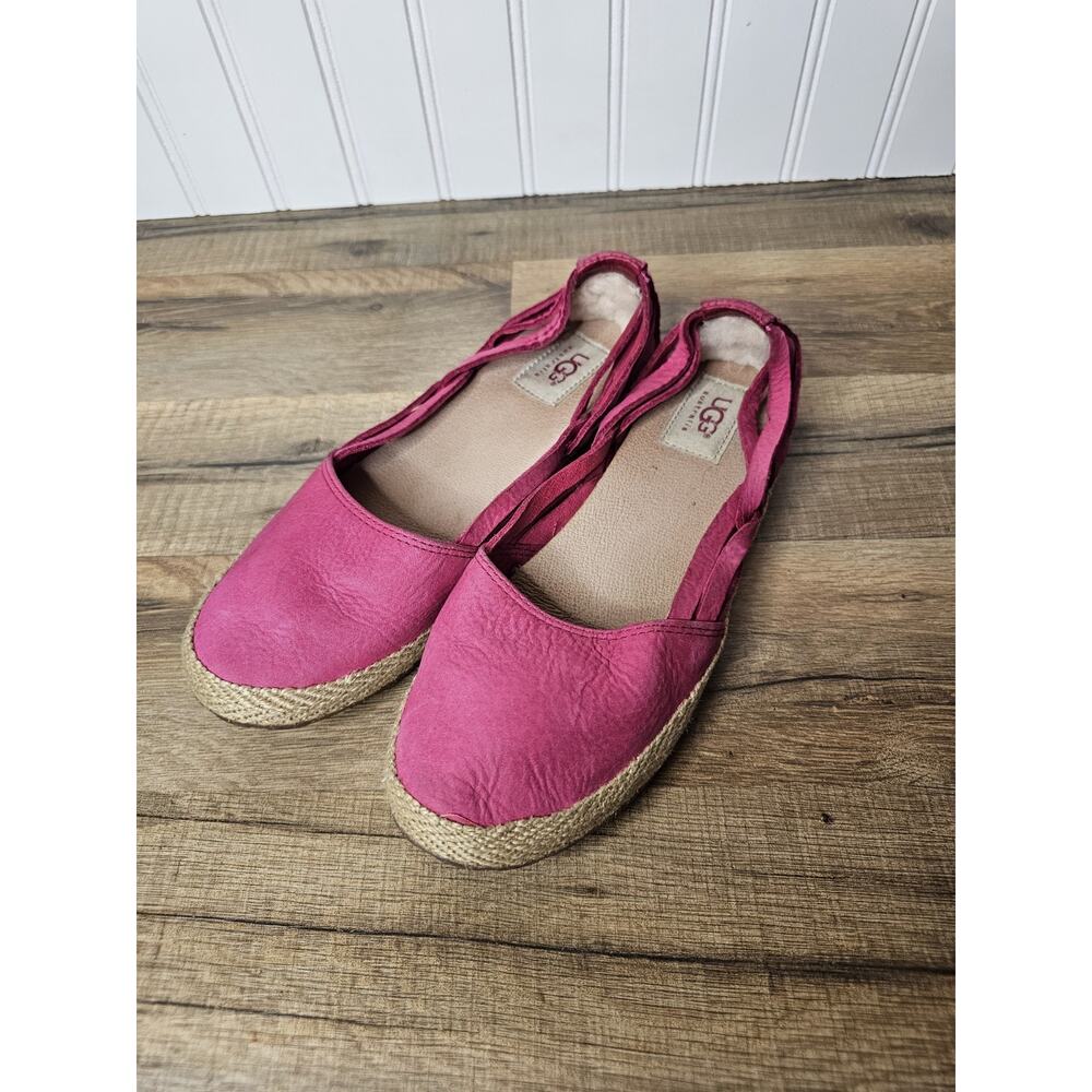 UGG Australia Fuschia Cicily Espadrille Women's Size 7 Comfort Casual